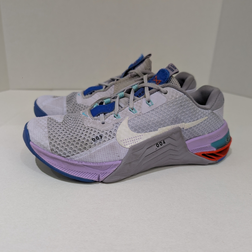Nike Gray and Purple Athletic Shoes